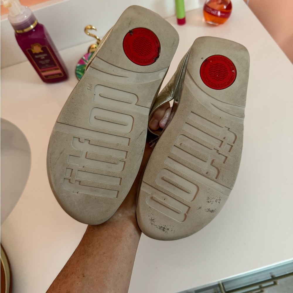 Fitflop Metallic Sandals - Picture 8 of 12